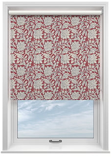 Land & Shore Rowallane (Blackout), Red - Roller Blind